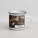 Right View Custom Missoula Montana Map Enamel Mug in Ember