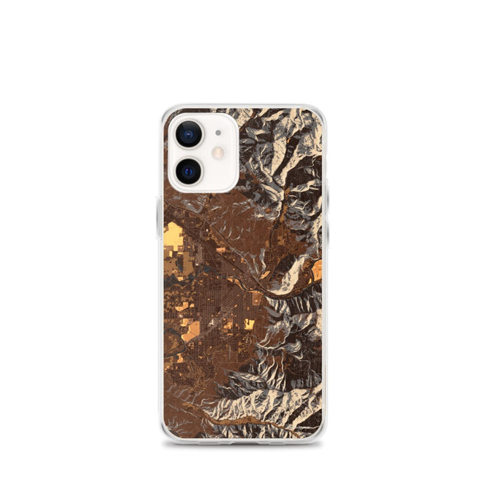 Custom Missoula Montana Map iPhone 12 mini Phone Case in Ember