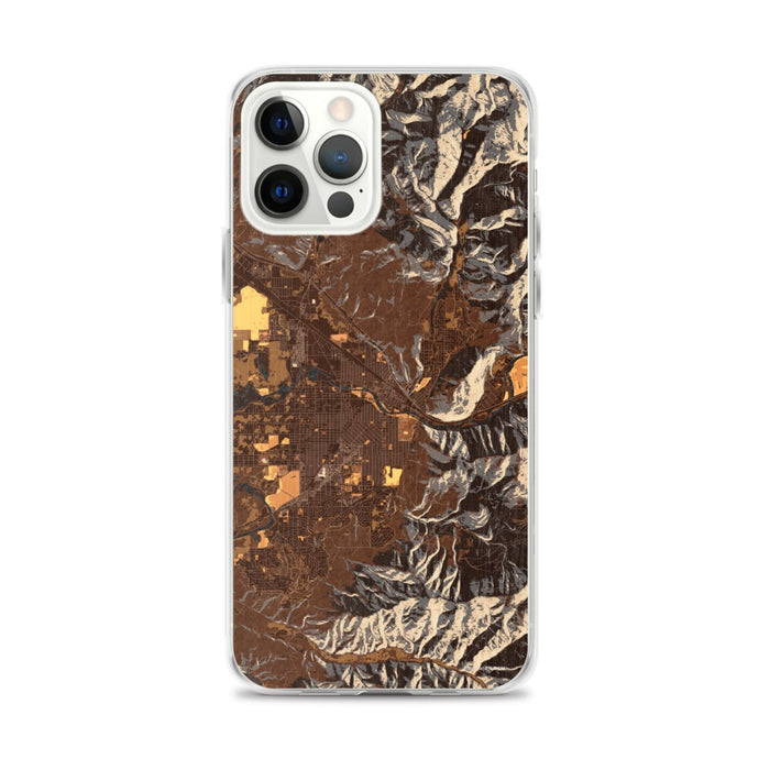 Custom Missoula Montana Map iPhone 12 Pro Max Phone Case in Ember