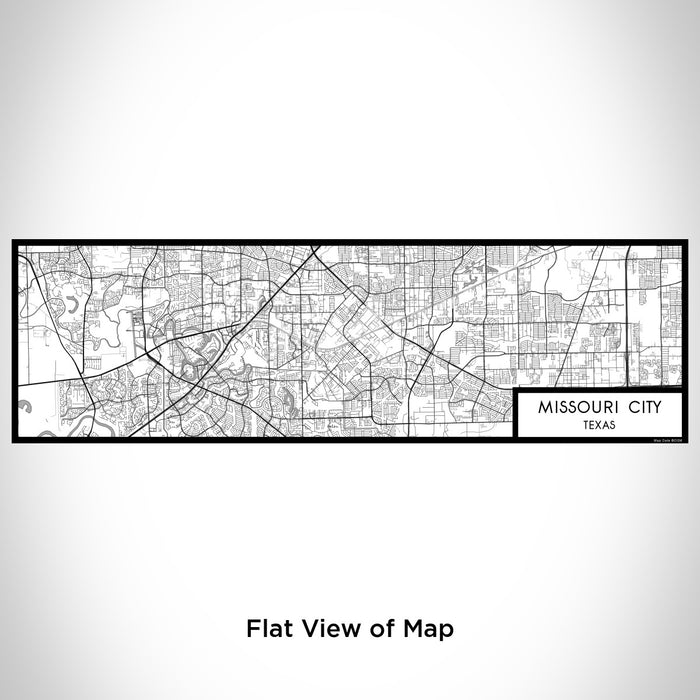 Flat View of Map Custom Missouri City Texas Map Enamel Mug in Classic