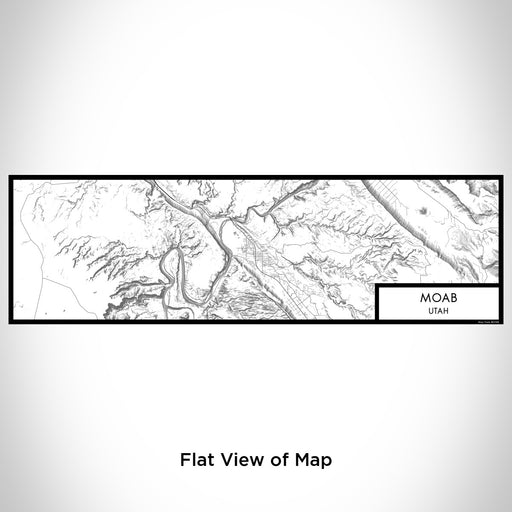 Flat View of Map Custom Moab Utah Map Enamel Mug in Classic