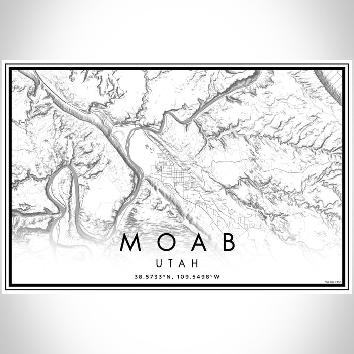 Moab - Utah Map Print in Classic — JACE Maps