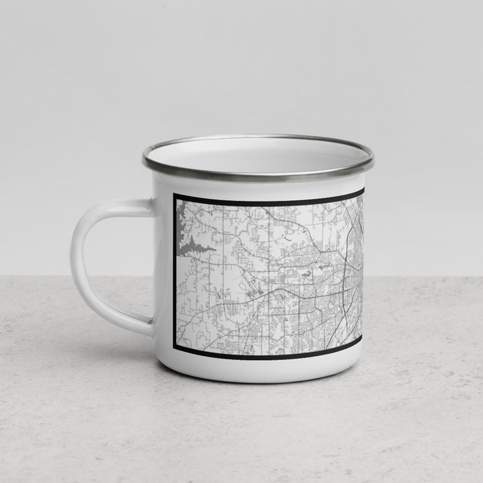 Left View Custom Mobile Alabama Map Enamel Mug in Classic