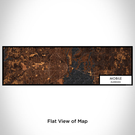 Flat View of Map Custom Mobile Alabama Map Enamel Mug in Ember