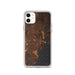 Custom Mobile Alabama Map Phone Case in Ember