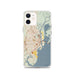 Custom Mobile Alabama Map iPhone 12 Phone Case in Woodblock