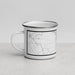 Left View Custom Modesto California Map Enamel Mug in Classic