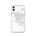 Custom Modesto California Map Phone Case in Classic