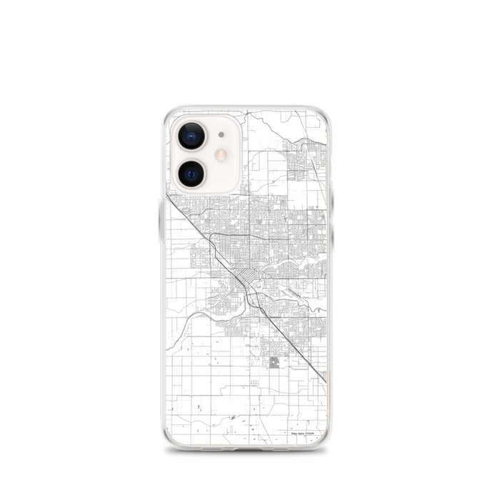Custom Modesto California Map iPhone 12 mini Phone Case in Classic