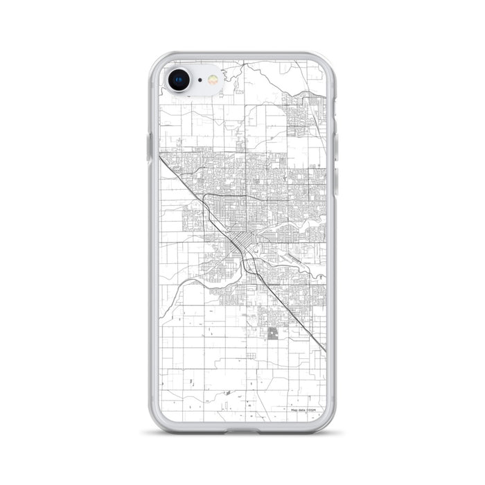 Custom Modesto California Map iPhone SE Phone Case in Classic
