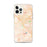 Custom Modesto California Map iPhone 12 Pro Max Phone Case in Watercolor