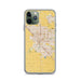 Custom Modesto California Map Phone Case in Woodblock