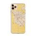 Custom Modesto California Map Phone Case in Woodblock