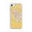 Custom Modesto California Map iPhone SE Phone Case in Woodblock