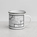 Right View Custom Moline Illinois Map Enamel Mug in Classic