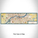 Flat View of Map Custom Moline Illinois Map Enamel Mug in Woodblock