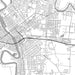 Monroe Louisiana Map Print in Classic Style Zoomed In Close Up Showing Details