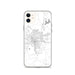 Custom Monroe Louisiana Map Phone Case in Classic