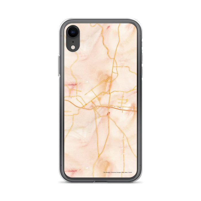 Custom Monroe Louisiana Map Phone Case in Watercolor