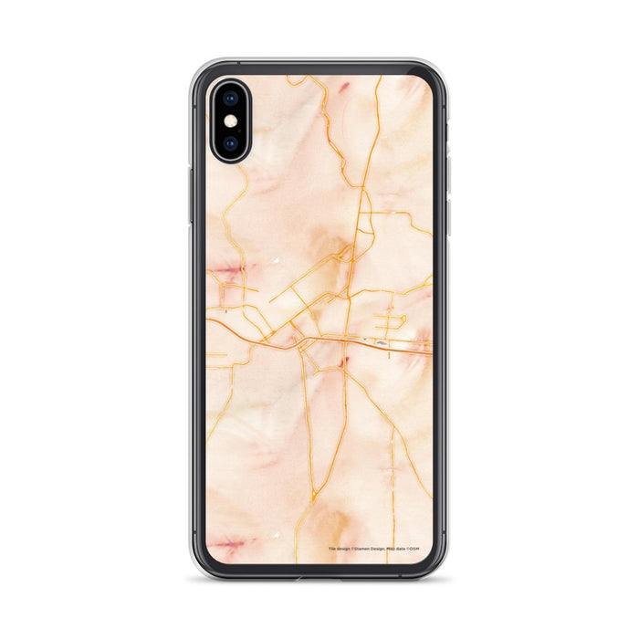 Custom Monroe Louisiana Map Phone Case in Watercolor