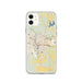 Custom Monroe Louisiana Map Phone Case in Woodblock