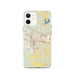 Custom Monroe Louisiana Map iPhone 12 Phone Case in Woodblock