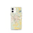 Custom Monroe Louisiana Map iPhone 12 mini Phone Case in Woodblock