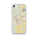 Custom Monroe Louisiana Map Phone Case in Woodblock