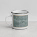 Left View Custom Monrovia California Map Enamel Mug in Afternoon