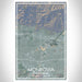 Monrovia California Map Print Portrait Orientation in Afternoon Style With Shaded Background