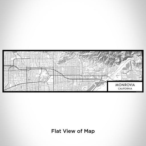 Flat View of Map Custom Monrovia California Map Enamel Mug in Classic