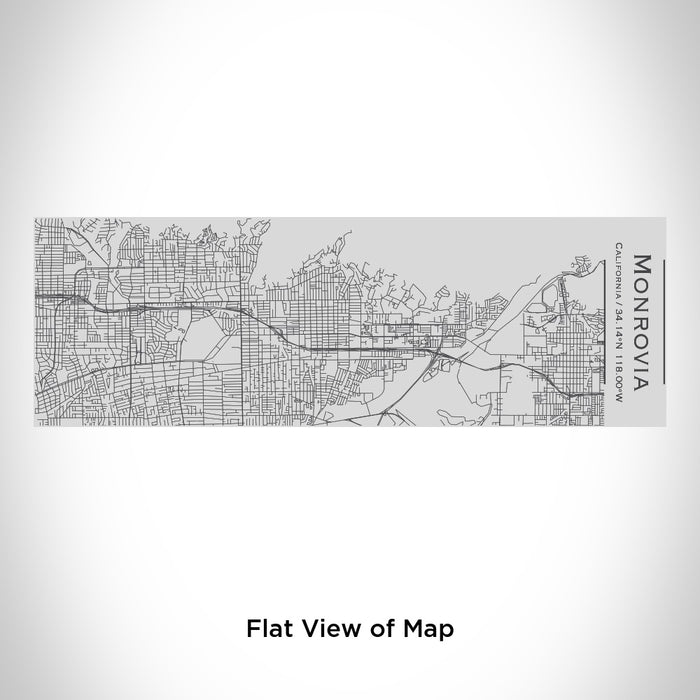 Rendered View of Monrovia California Map Engraving on 10oz Stainless Steel Insulated Cup with Sipping Lid