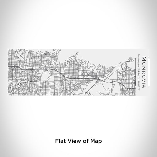 Rendered View of Monrovia California Map Engraving on 10oz Stainless Steel Insulated Cup with Sliding Lid in White