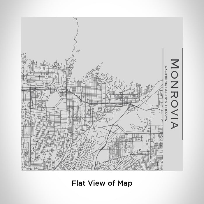 Rendered View of Monrovia California Map Engraving on 17oz Stainless Steel Insulated Tumbler