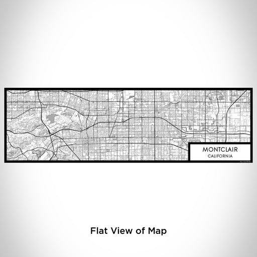 Flat View of Map Custom Montclair California Map Enamel Mug in Classic