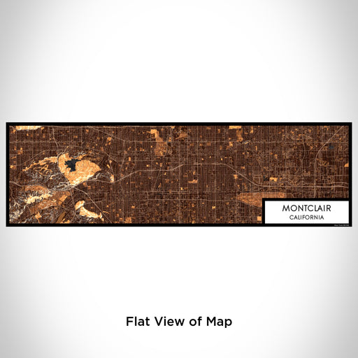 Flat View of Map Custom Montclair California Map Enamel Mug in Ember