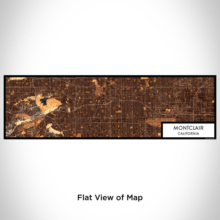 Flat View of Map Custom Montclair California Map Enamel Mug in Ember