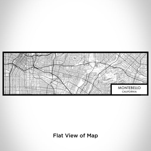 Flat View of Map Custom Montebello California Map Enamel Mug in Classic