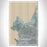 Monterey California Map Print Portrait Orientation in Afternoon Style With Shaded Background