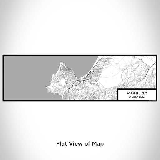 Flat View of Map Custom Monterey California Map Enamel Mug in Classic