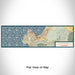 Flat View of Map Custom Monterey California Map Enamel Mug in Woodblock