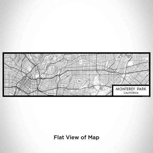 Flat View of Map Custom Monterey Park California Map Enamel Mug in Classic