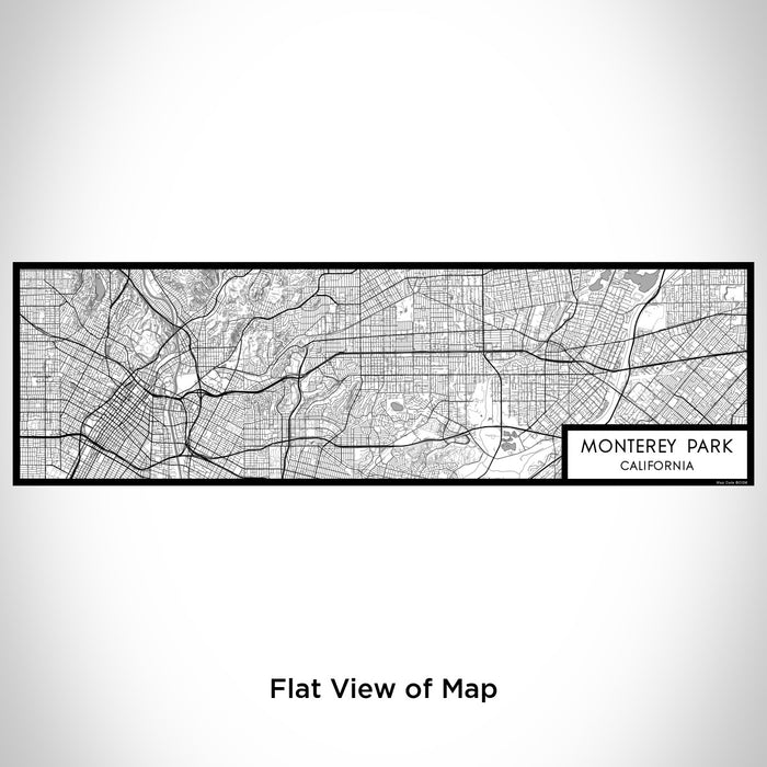 Flat View of Map Custom Monterey Park California Map Enamel Mug in Classic