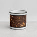 Front View Custom Monterey Park California Map Enamel Mug in Ember