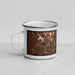 Left View Custom Monterey Park California Map Enamel Mug in Ember