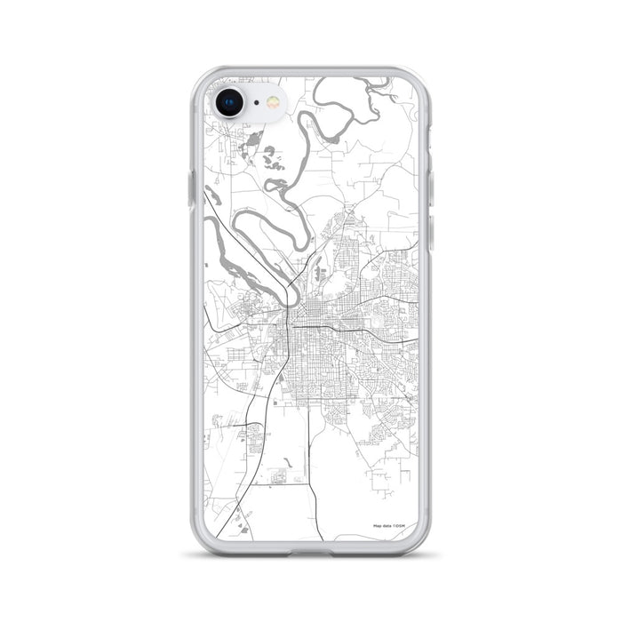 Custom Montgomery Alabama Map iPhone SE Phone Case in Classic