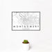 12x18 Montgomery Alabama Map Print Landscape Orientation in Classic Style With Small Cactus Plant in White Planter