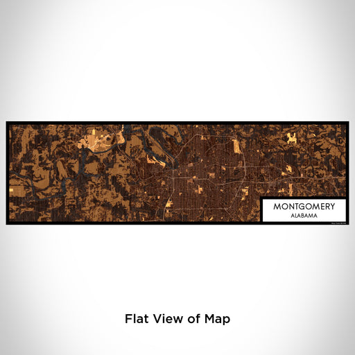 Flat View of Map Custom Montgomery Alabama Map Enamel Mug in Ember