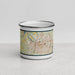 Front View Custom Montgomery Alabama Map Enamel Mug in Woodblock