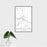 16x24 Montpelier Vermont Map Print Portrait Orientation in Classic Style With Tropical Plant Leaves in Water